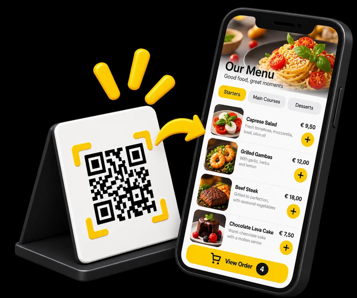 Digital QR menu